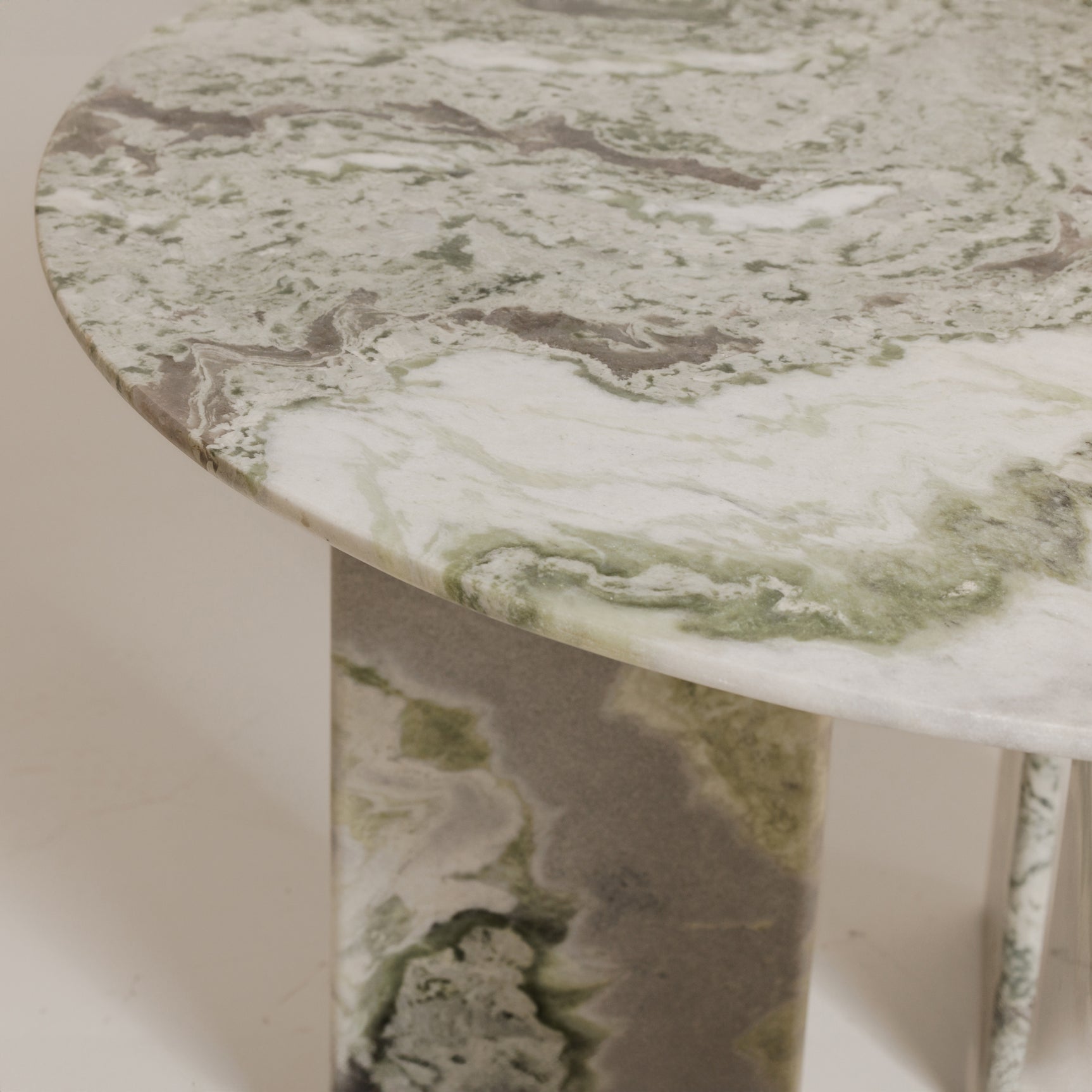 Celia Green Onyx Marble Round Dining Table - Ornate Home