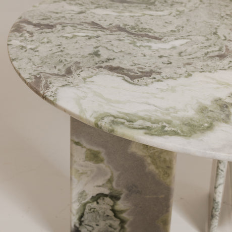 Celia Green Onyx Marble Round Dining Table - Ornate Home