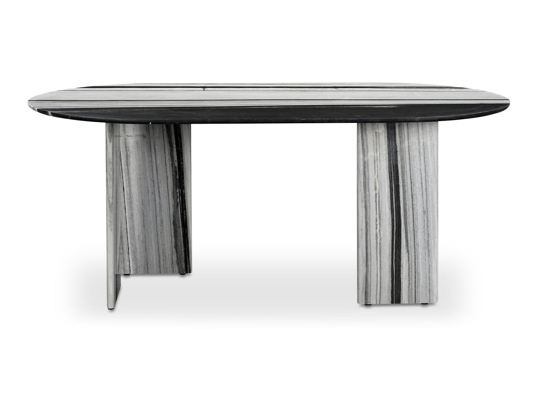 Celia Multicolor Marble Oval Dining Table - Ornate Home