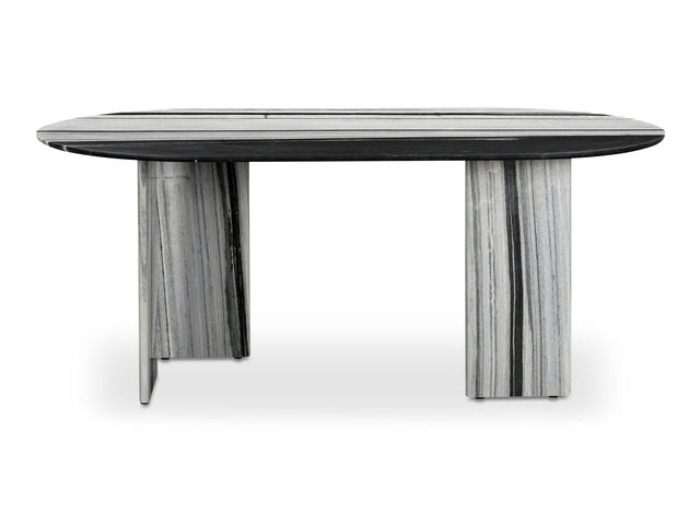 Celia Multicolor Marble Oval Dining Table - Ornate Home