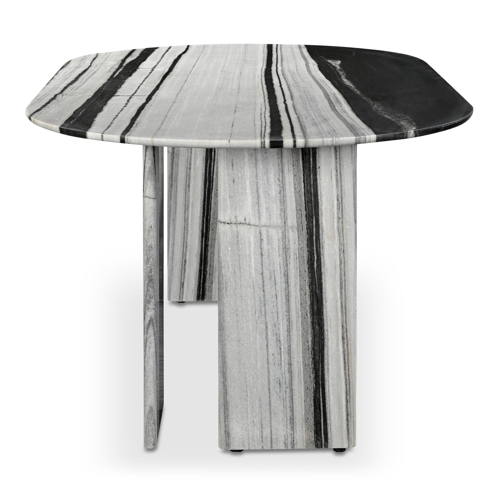 Celia Multicolor Marble Oval Dining Table - Ornate Home