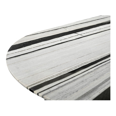 Celia Multicolor Marble Oval Dining Table - Ornate Home