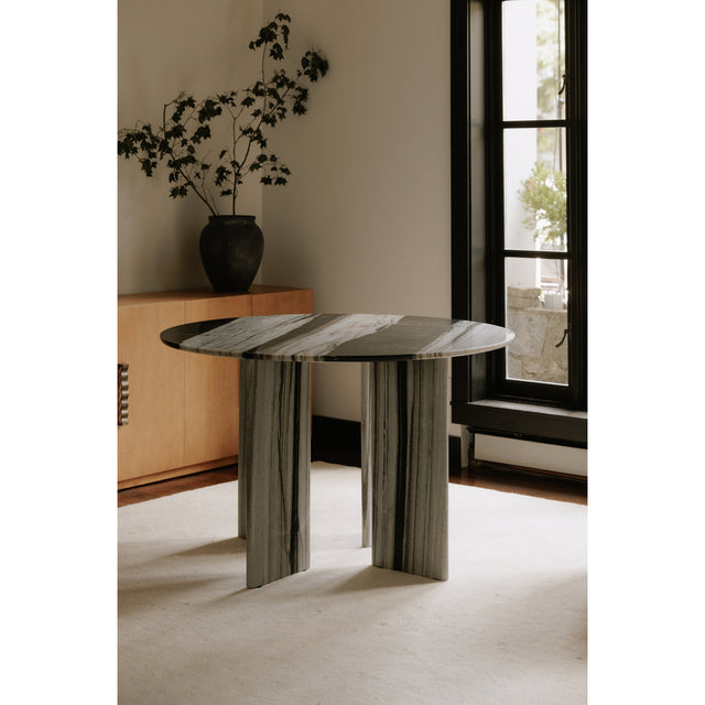 Celia Multicolor Marble Round Dining Table - Ornate Home