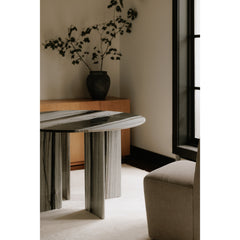 Celia Multicolor Marble Round Dining Table - Ornate Home