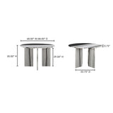 Celia Multicolor Marble Round Dining Table - Ornate Home