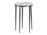 Celia White/Black Accent Table - Ornate Home