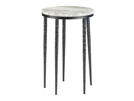 Celia White/Black Accent Table - Ornate Home