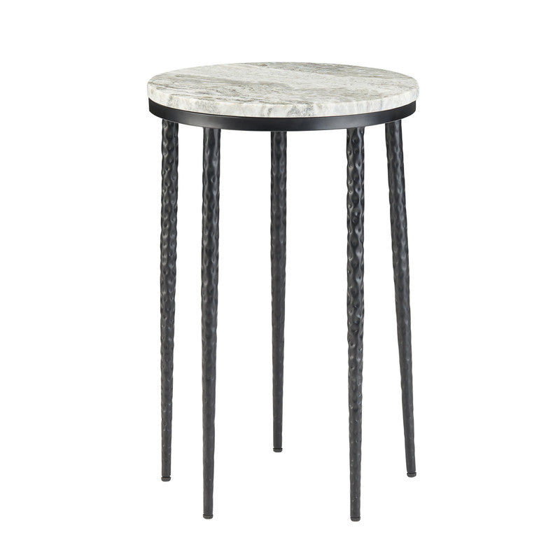 Celia White/Black Accent Table - Ornate Home
