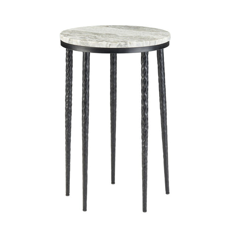 Celia White/Black Accent Table - Ornate Home