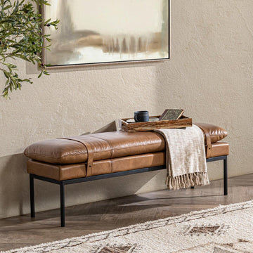 Celiah Tan Accent Bench - Ornate Home