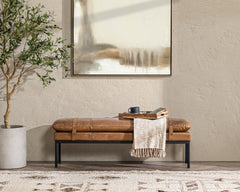Celiah Tan Accent Bench - Ornate Home