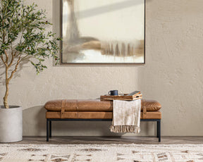 Celiah Tan Accent Bench - Ornate Home