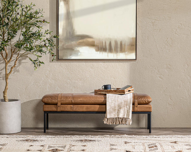 Celiah Tan Accent Bench - Ornate Home