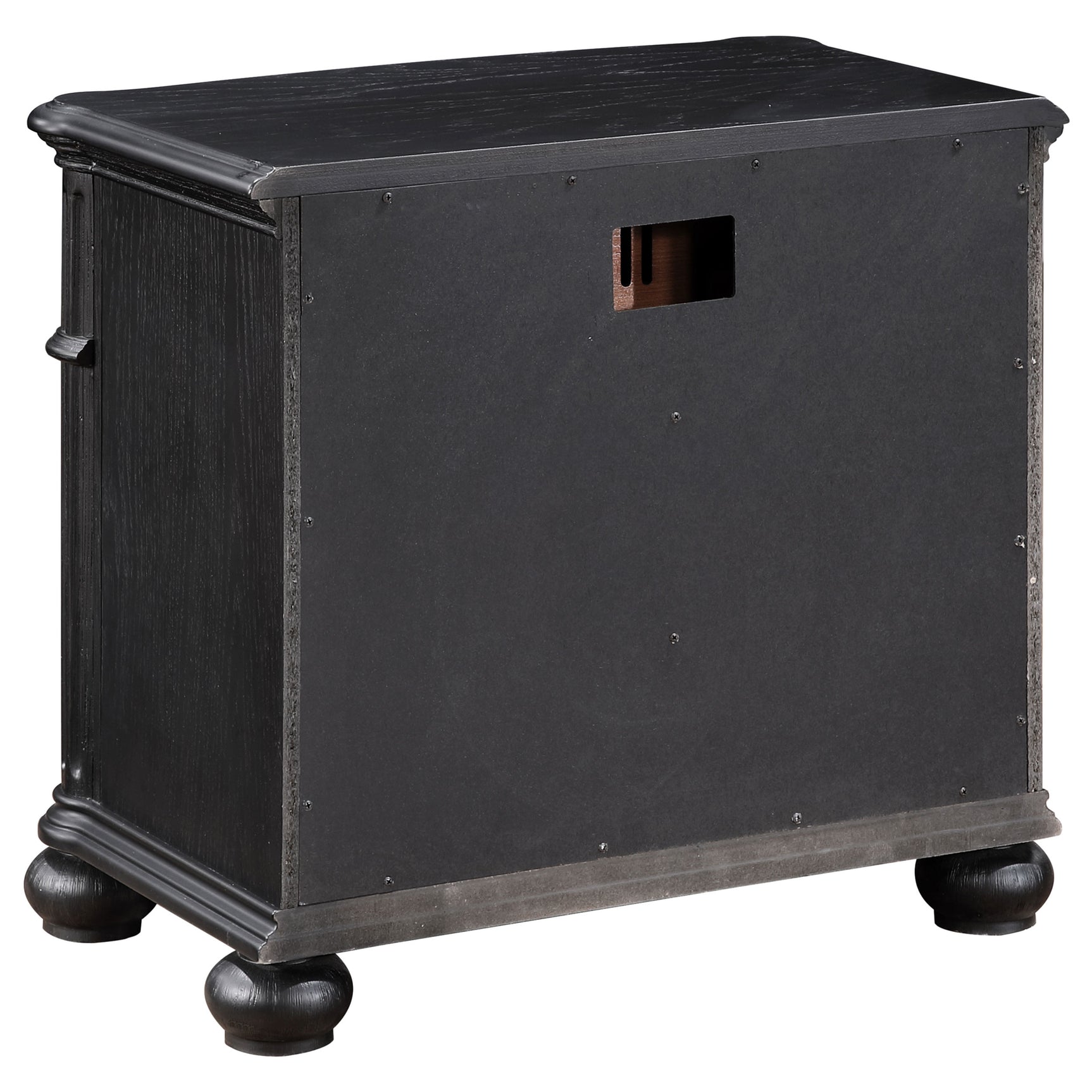 Celina Black Nightstand - Ornate Home