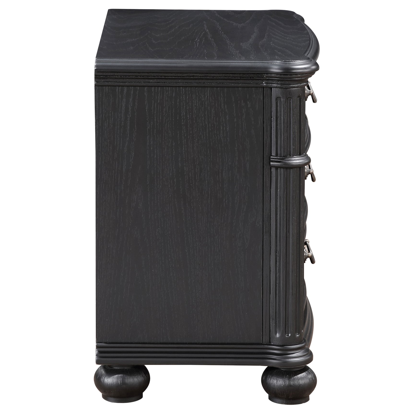 Celina Black Nightstand - Ornate Home