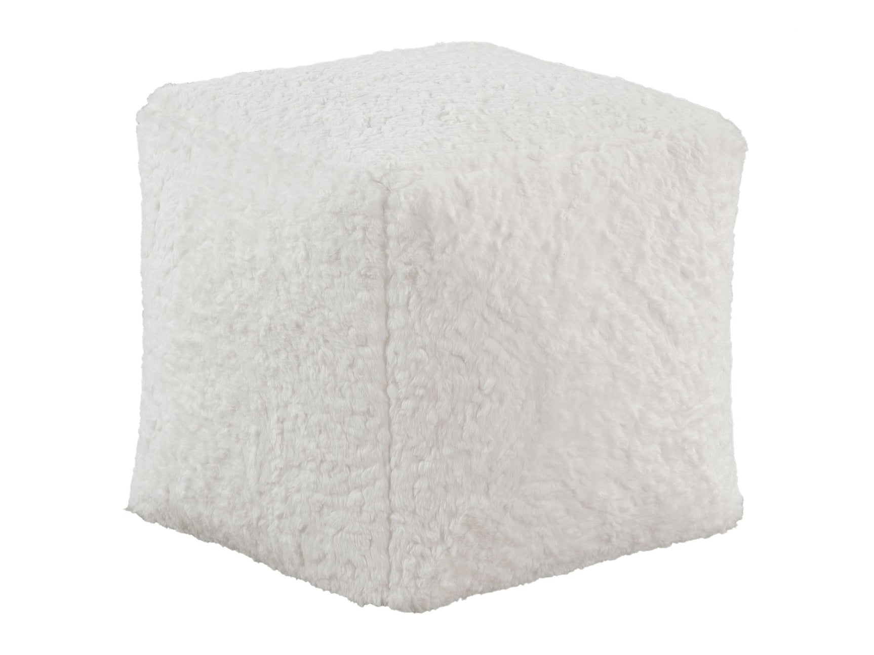 Celina Off-White Pouf - Ornate Home