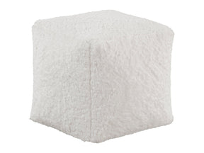Celina Off-White Pouf - Ornate Home