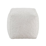 Celina Off-White Pouf - Ornate Home