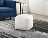 Celina Off-White Pouf - Ornate Home