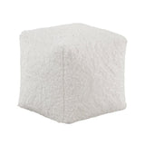 Celina Off-White Pouf - Ornate Home