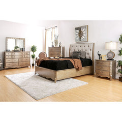 Celine Brushed Gold E.King Bed - Ornate Home