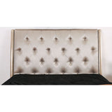 Celine Brushed Gold E.King Bed - Ornate Home