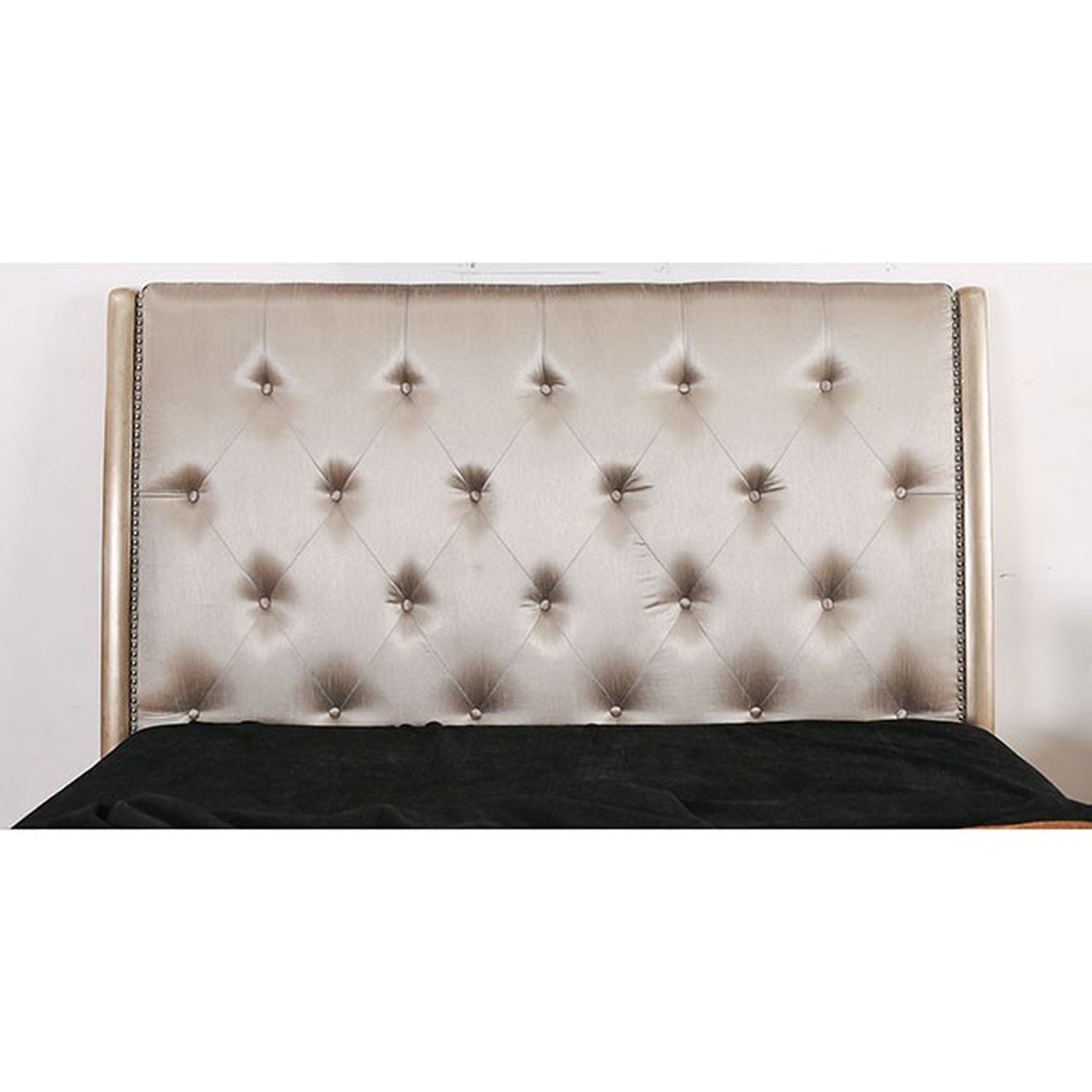 Celine Brushed Gold E.King Bed - Ornate Home