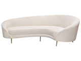 Celine Cream Curved Sofa - Ornate Home