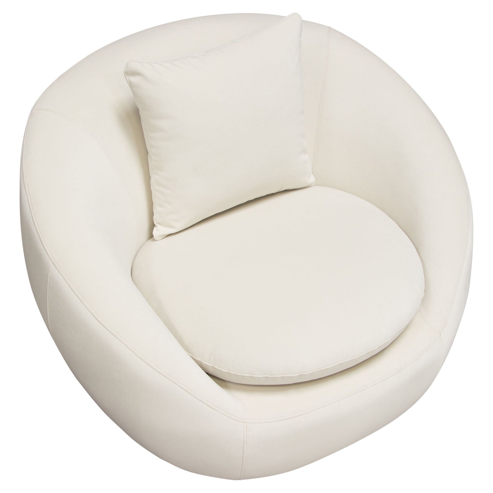 Celine Cream Swivel Accent Chair - Ornate Home