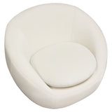 Celine Cream Swivel Accent Chair - Ornate Home