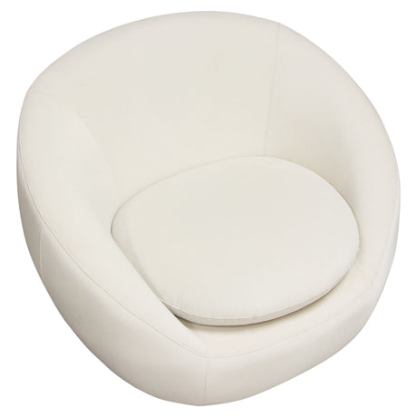 Celine Cream Swivel Accent Chair - Ornate Home