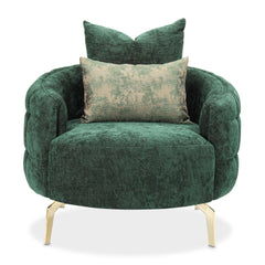 Celine Gold/Emerald Accent Chair - Ornate Home