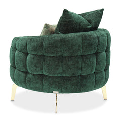 Celine Gold/Emerald Accent Chair - Ornate Home