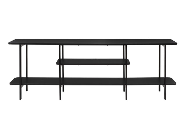 Celine Side 3 Tier Shelf Table Console in Black - Ornate Home