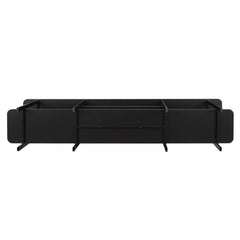 Celine Side 3 Tier Shelf Table Console in Black - Ornate Home