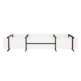 Celine Side 3 Tier Shelf Table Console in White - Ornate Home