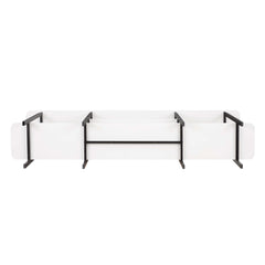 Celine Side 3 Tier Shelf Table Console in White - Ornate Home