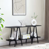 Celine Side Table Console in Black - Ornate Home