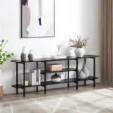 Celine Side Table Console in Black - Ornate Home