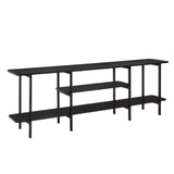 Celine Side Table Console in Black - Ornate Home