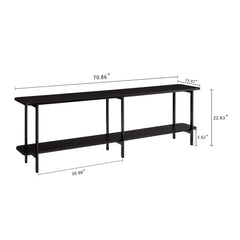 Celine Side Table Console in Black - Ornate Home