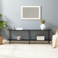 Celine Side Table Console in Black - Ornate Home