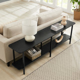 Celine Side Table Console in Black - Ornate Home