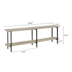 Celine Side Table Console in Grey - Ornate Home