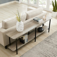 Celine Side Table Console in Grey - Ornate Home