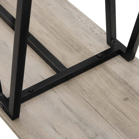 Celine Side Table Console in Rustic Grey - Ornate Home