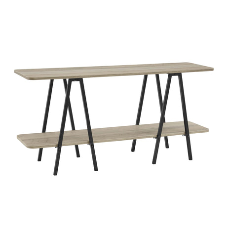 Celine Side Table Console in Rustic Grey - Ornate Home