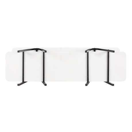 Celine Side Table Console in White - Ornate Home