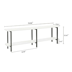 Celine Side Table Console in White - Ornate Home