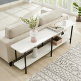 Celine Side Table Console in White - Ornate Home